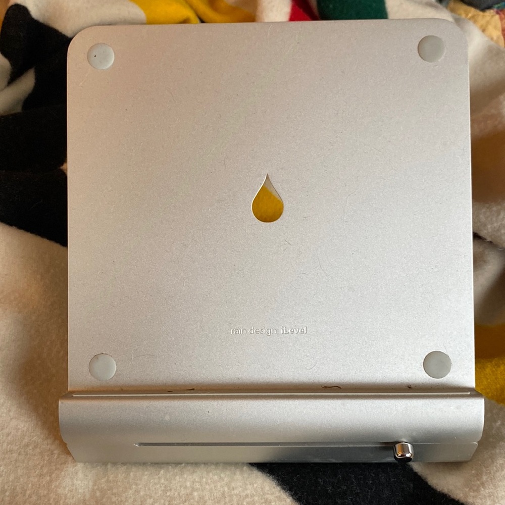 Used Rain Design iLevel2 Anodized Aluminum Height Adjustable Stand for MacBook